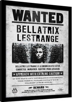 Poster Emoldurado Harry Potter - Bellatrix Wanted