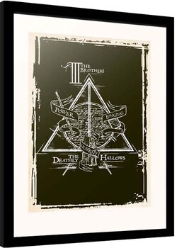 Poster Emoldurado Harry Potter - Deathly Hallows Symbol
