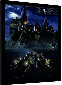 Poster Emoldurado Harry Potter - Hogwarts School