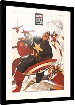 Poster Emoldurado Marvel - 80 years Anniversary