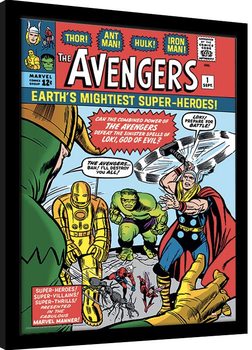Poster Emoldurado Marvel Comics - Avengers vs Loki