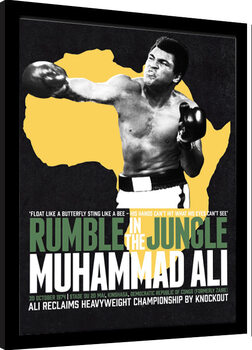 Poster Emoldurado Muhammad Ali - Rumble in the Jungle