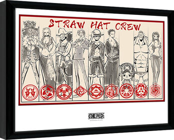 Poster Emoldurado One Piece - Straw Hat Crew