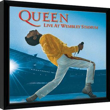 Poster Emoldurado Queen - Live At Wembley