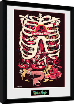 Poster Emoldurado Rick and Morty - Anatomy Park