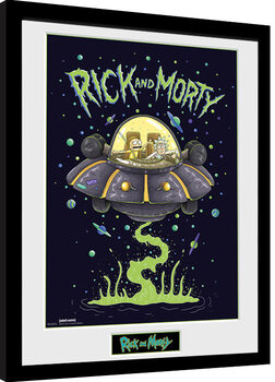 Poster Emoldurado Rick and Morty - Ship