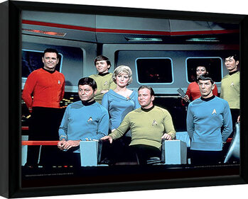 Poster Emoldurado Star Trek - TOS Cast