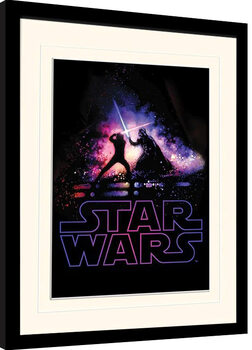 Poster Emoldurado Star Wars - Battle
