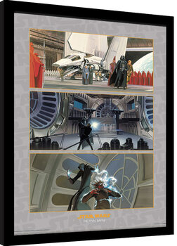 Poster Emoldurado Star Wars - The Final Battle