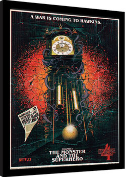 Poster Emoldurado Stranger Things 4 - The Monster & The Superhero