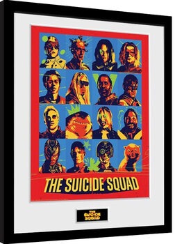Poster Emoldurado Suicide Squad - Bunch