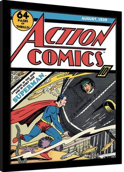 Poster Emoldurado Superman - Submarine Struggle