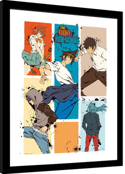 Poster Emoldurado The God of High School - Colour Blocks