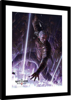 Poster Emoldurado The Witcher - Geralt