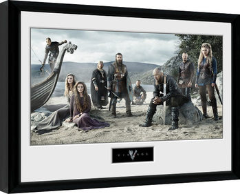 Poster Emoldurado Vikings - Beach