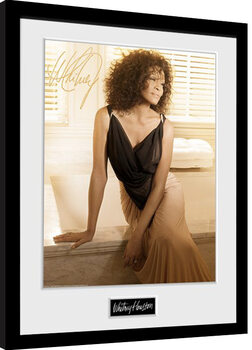 Poster Emoldurado Whitney Houston - Sitting