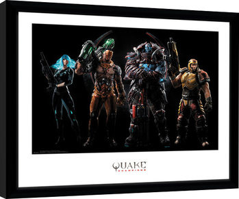 Poster emoldurado Quake Champions - Group