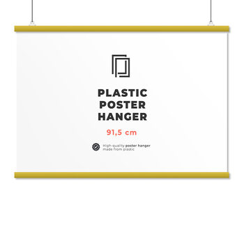EBILAB Poster hangers Length: 91,5 cm - yellow
