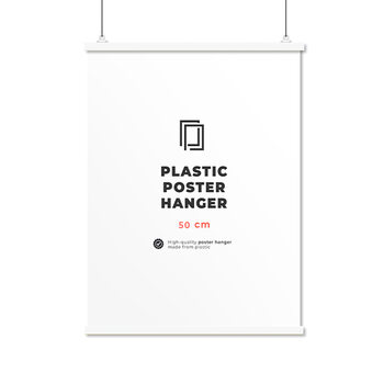 EBILAB Suporte para Poster Comprimento: 50 cm - branco