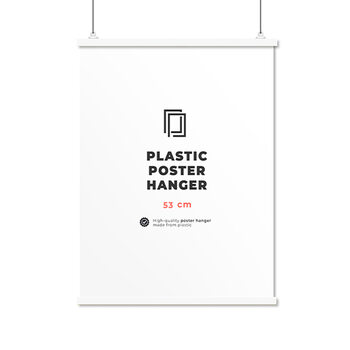 EBILAB Suporte para Poster Comprimento: 53 cm - branco