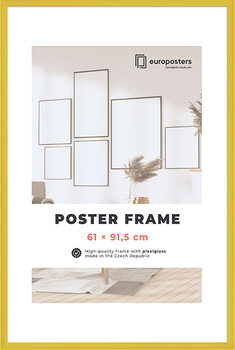 POSTERS Moldura Poster 61×91,5 cm Amarelo - Plástico