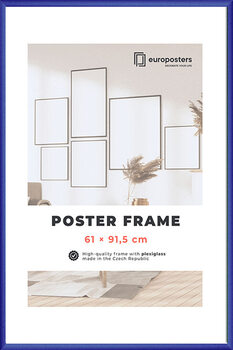 POSTERS Moldura Poster 61×91,5 cm Azul - Plástico