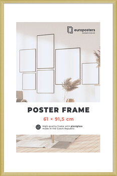 POSTERS Moldura Poster 61×91,5 cm Dourado - Plástico