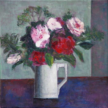 Принти на полотні Red and White Roses,