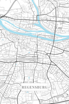 Slika na platnu Regensburg white