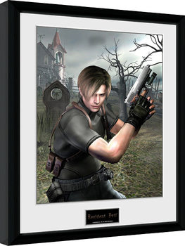 Framed poster Resident Evil - Leon Graveyard