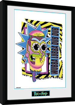 Poster emoldurado Rick and Morty - Crazy