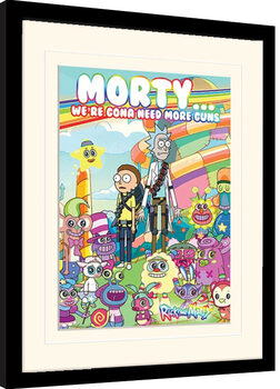 Framed Poster Rick and Morty - Cutscenes Overload