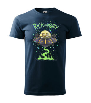 T-shirts Rick and Morty in a Space Shuttle