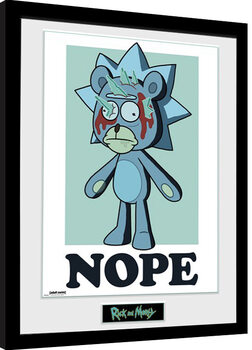 Framed Poster Rick and Morty - Nope