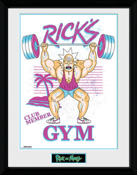 Poster emoldurado Rick and Morty - Ricks Gym