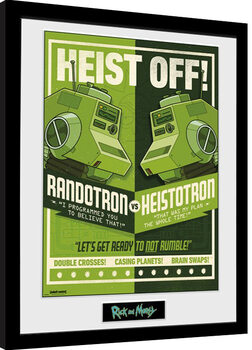Framed poster Rick and Morty - Robot Battle