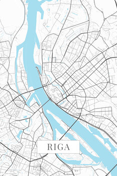 Принти на полотні Riga white