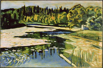 Принти на полотні River in Autumn (1900)