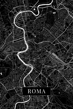 Принти на полотні Roma black