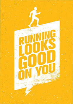 Наклейка Running Looks Good On You