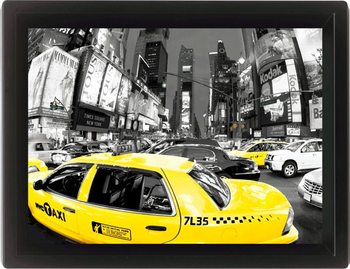 Πλαισιωμένη 3D αφίσα RUSH HOUR TIMES SQUARE