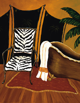 Art Print SAFARI BATH