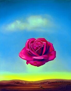 Art Print Salvador Dali - Medative Rose