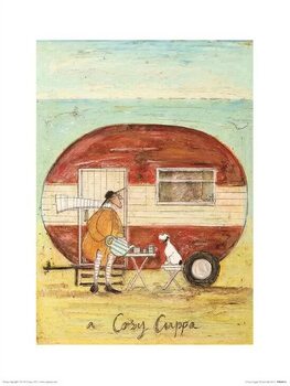 Art Print Sam Toft - A Cosy Cuppa