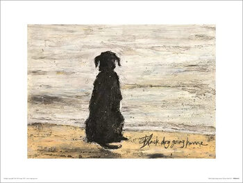 Art Print Sam Toft - Black Dog Going Home