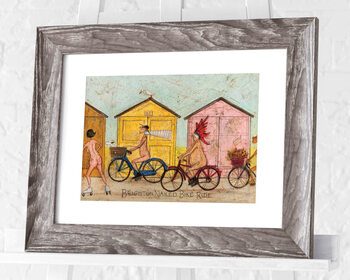 Рамкиран плакат Sam Toft - Brighton Naked Bike Ride