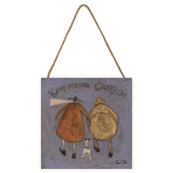 Ξύλινη τέχνη Sam Toft - Keep Strong Carry On