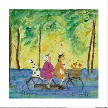 Art Print Sam Toft - Singing In The Bluebells