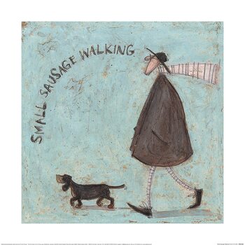 Art Print Sam Toft - Small Sausage Walking