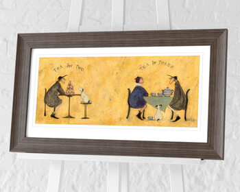 Kehystetty juliste Sam Toft - Tea for Two Tea for Three